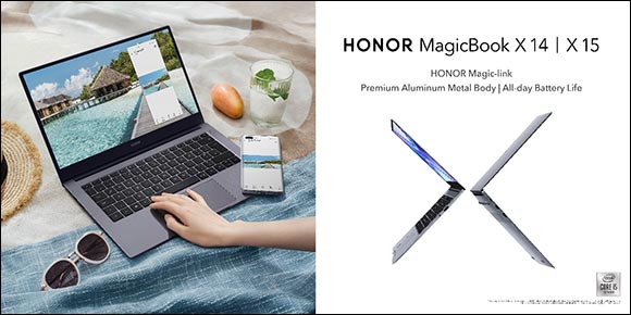 HONOR Introduces Powerfully Compact HONOR MagicBook X 14 and HONOR MagicBook X 15 featuring 10th Gen Intel® CoreTM Processors