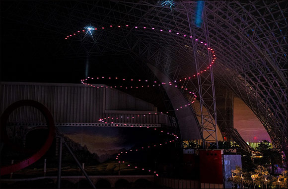 Ferrari World Abu Dhabi Displays a Spectacular Drone Show this Summer Season