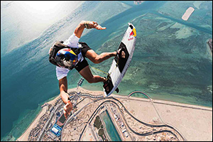 Abu Dhabi Makes Waves with the World's Highest Skydive-to-Surf Jump