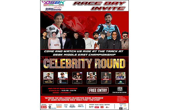 Bollywood Stars to Blaze the Track at Dubai Autodrome for ‘DSBK Middle East Championship'