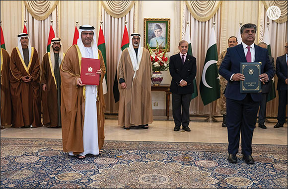 In the presence of Abu Dhabi Crown Prince Sheikh Khaled bin Mohamed bin Zayed Al Nahyan  AD Ports Group and Pakistan Board of Investment Sign MoU to Explore Developing an Industria