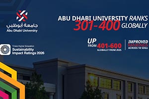 Abu Dhabi University Named Among Top 400 Academic Institutions in Times Higher Education Sustainability Impact Ratings 2026