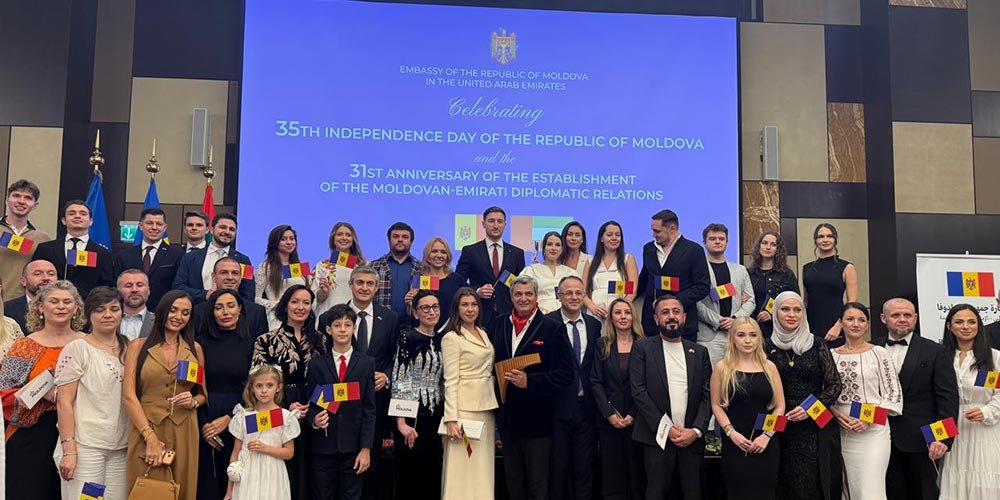 Moldova Embassy in Abu Dhabi Celebrates 35th National Day